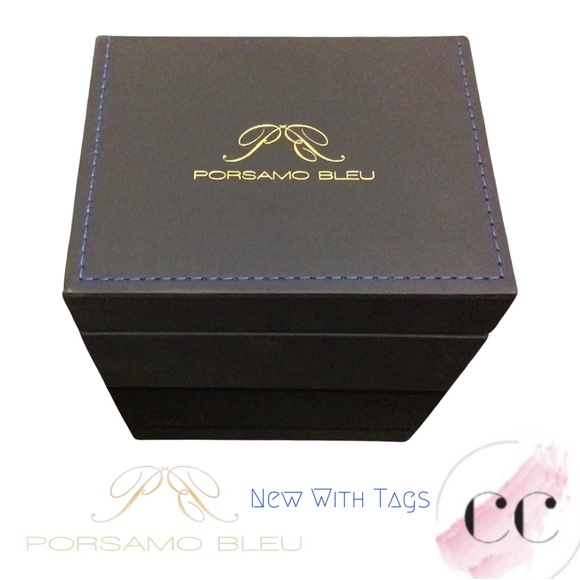 NWT Porsamo Bleu Karla Quartz Blue Dial Ladies Watch - Picture 10 of 12